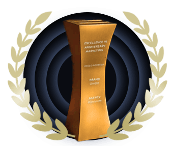 Gold - Excellence in Anniversary Marketing badge