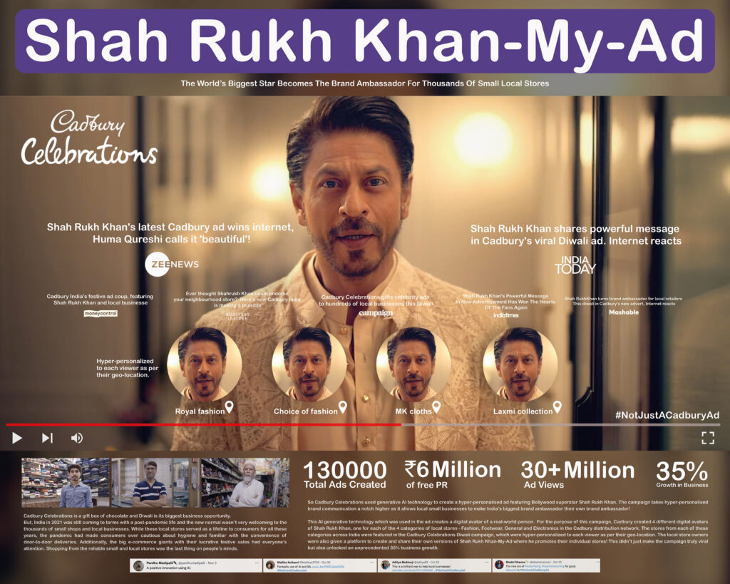 cadbury's ai campaign with shah rukh khan